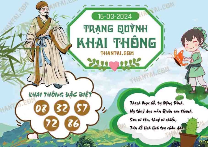 Trạng Quỳnh Khai Thông 01/03/2024