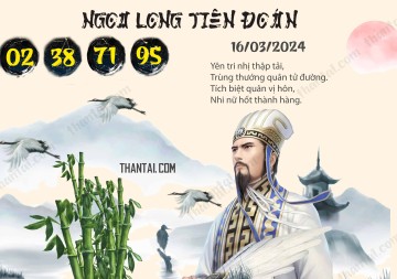 Ngọa Long Tiên Đoán 16/03/2024