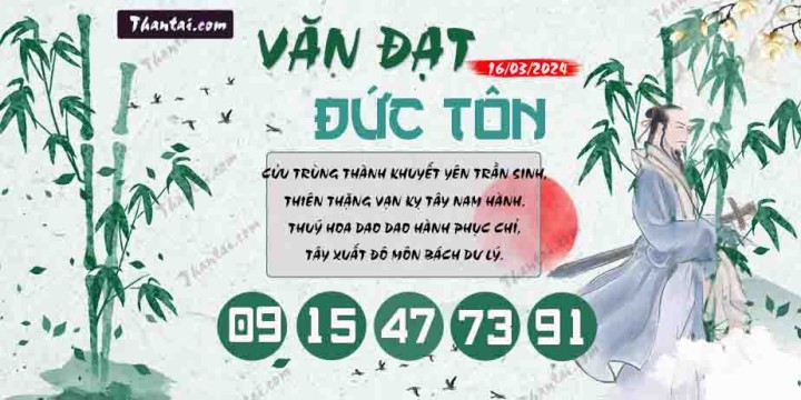 Văn Đạt Đức Tôn 01/03/2024