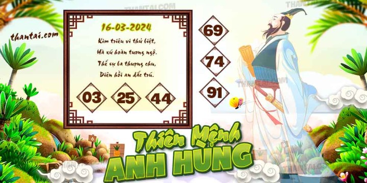 THIÊN MỆNH ANH HÙNG 01/03/2024