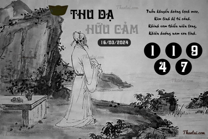 THU DẠ HỮU CẢM 01/03/2024