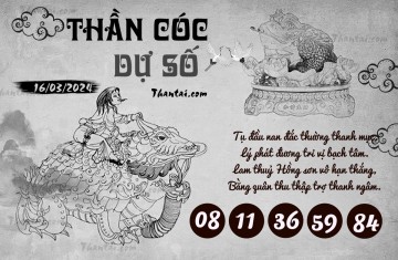 THẦN CÓC DỰ SỐ 16/03/2024