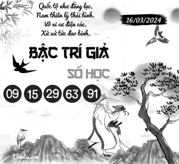 BẬC TRÍ GIẢ SỐ HỌC 16/03/2024