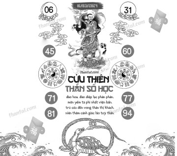 CỬU THIÊN THẦN SỐ HỌC 16/03/2024