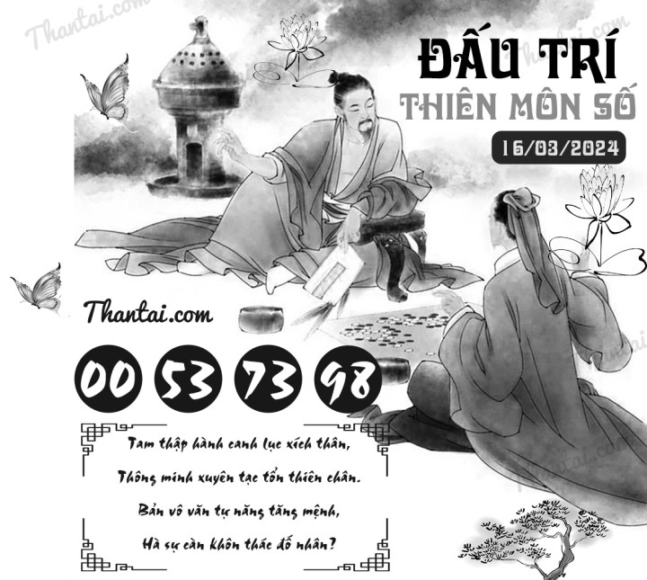 ĐẤU TRÍ THIÊN MÔN SỐ 01/03/2024