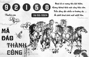 MÃ ĐÁO THÀNH CÔNG 16/03/2024