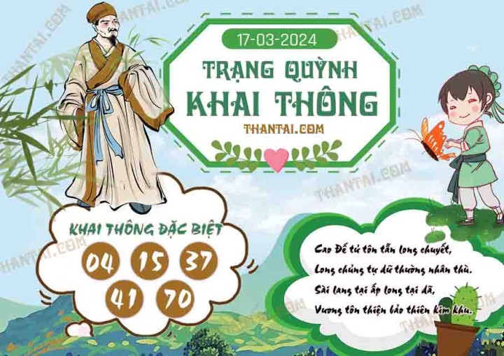 Trạng Quỳnh Khai Thông 02/03/2024