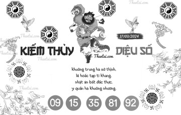 KIẾM THỦY DIỆU SỐ 17/03/2024