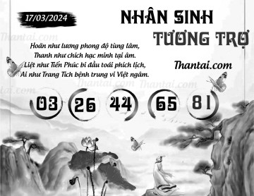 NHÂN SINH TƯƠNG TRỢ 17/03/2024