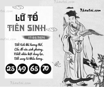 LỮ TỔ TIÊN SINH 17/03/2024