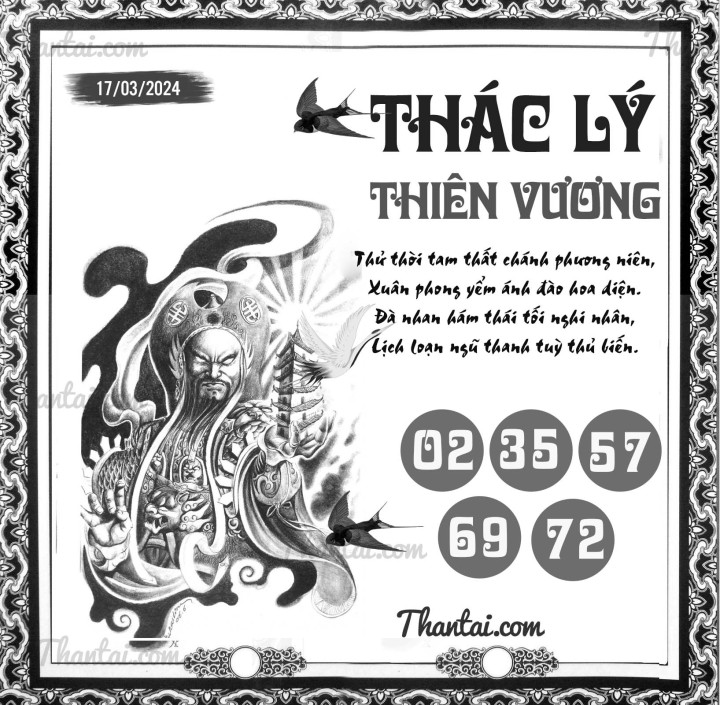 THÁC LÝ THIÊN VƯƠNG 02/03/2024