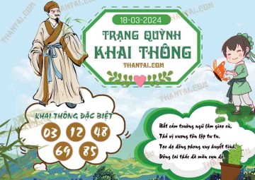 Trạng Quỳnh Khai Thông 18/03/2024