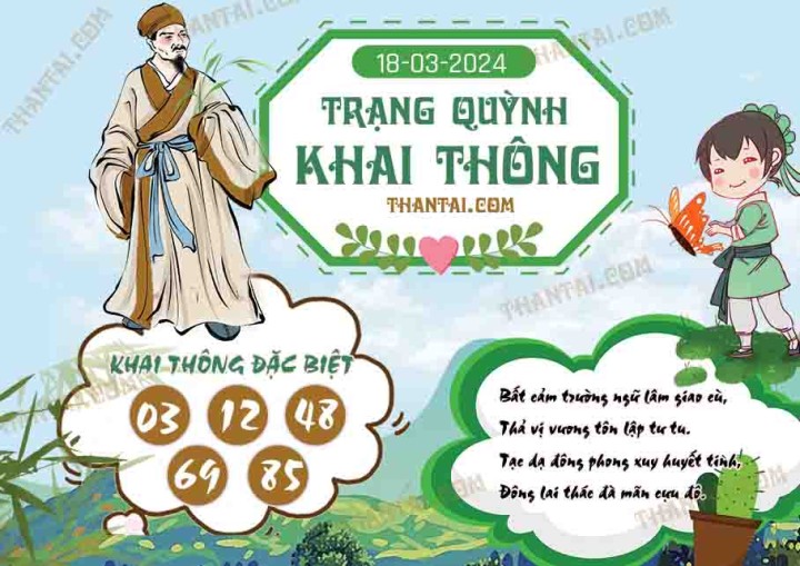 Trạng Quỳnh Khai Thông 03/03/2024