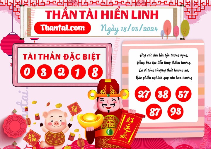 THẦN TÀI HIỂN LINH 03/03/2024