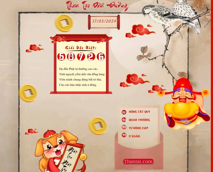THẦN TÀI DẪN ĐƯỜNG 03/03/2024