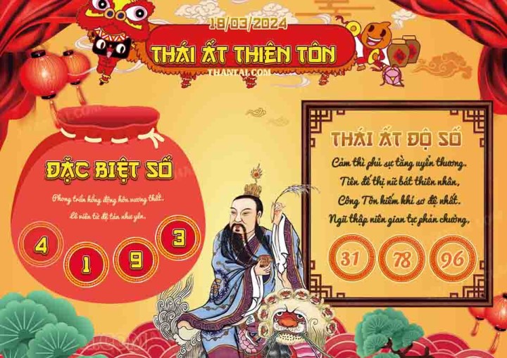 Thái Ất Thiên Tôn 03/03/2024