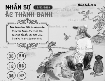 NHẪN SỰ ẮC THÀNH DANH 18/03/2024