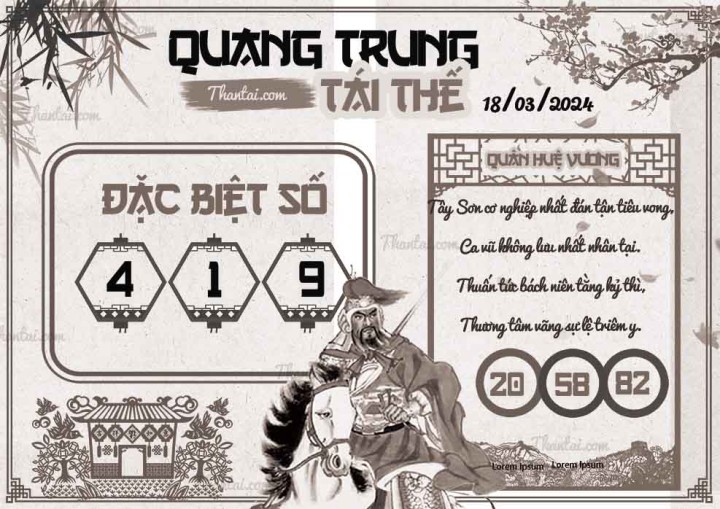 QUANG TRUNG TÁI THẾ 03/03/2024