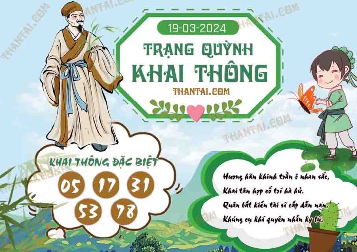 Trạng Quỳnh Khai Thông 04/03/2024