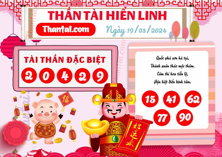 THẦN TÀI HIỂN LINH 04/03/2024
