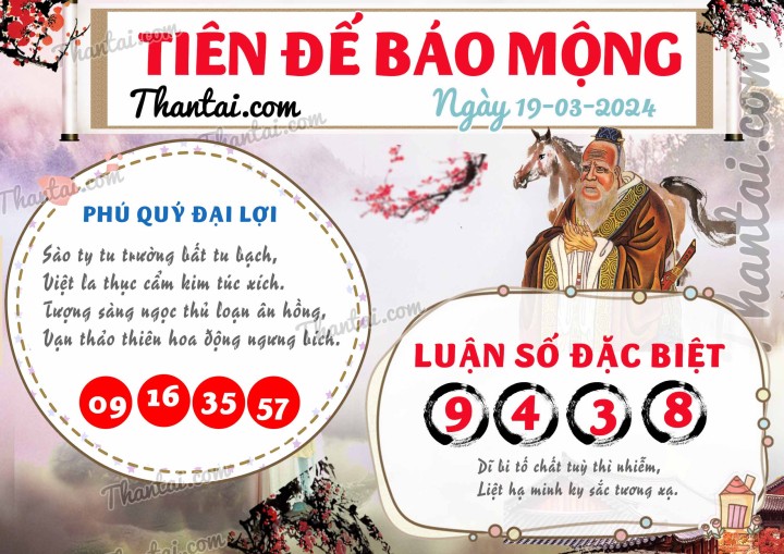 Tiên Đế Báo Mộng 04/03/2024