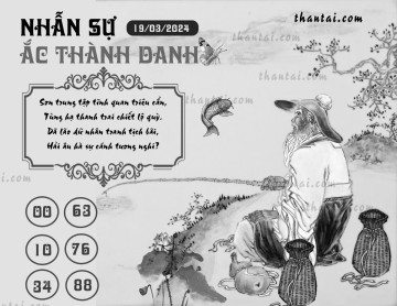 NHẪN SỰ ẮC THÀNH DANH 19/03/2024