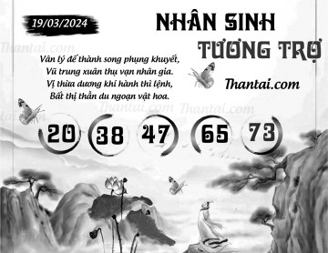 NHÂN SINH TƯƠNG TRỢ 19/03/2024