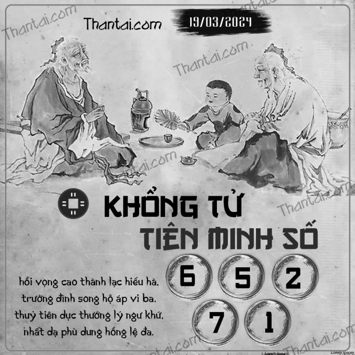 KHỔNG TỬ TIÊN MINH SỐ 04/03/2024
