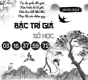 BẬC TRÍ GIẢ SỐ HỌC 19/03/2024