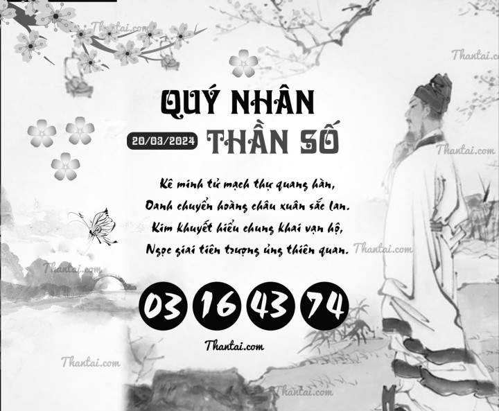 QUÝ NHÂN THẦN SỐ 05/03/2024