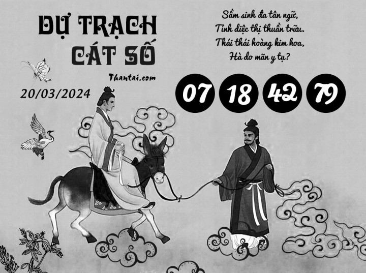 DỰ TRẠCH CÁT SỐ 05/03/2024