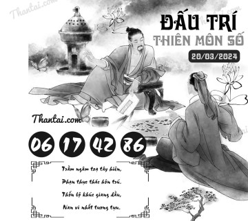ĐẤU TRÍ THIÊN MÔN SỐ 20/03/2024