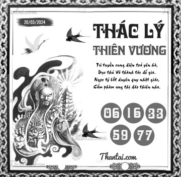 THÁC LÝ THIÊN VƯƠNG 20/03/2024