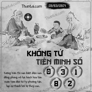 KHỔNG TỬ TIÊN MINH SỐ 20/03/2024