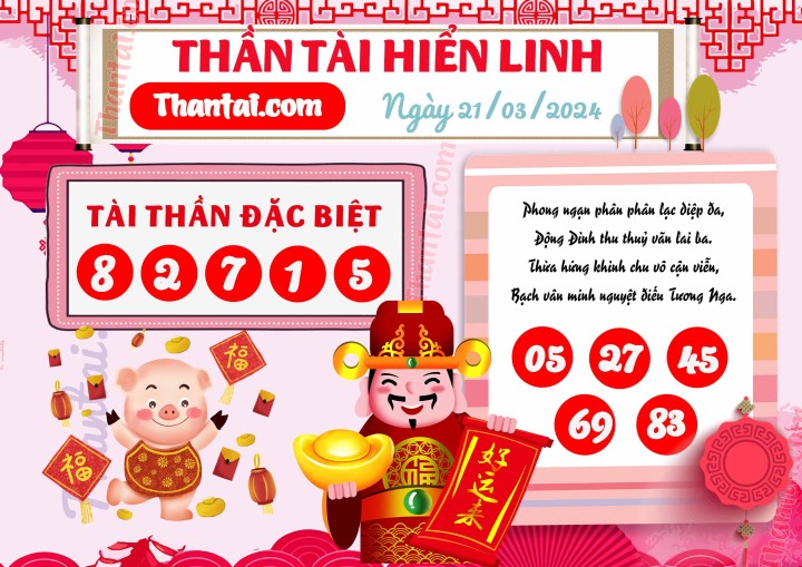 THẦN TÀI HIỂN LINH 06/03/2024