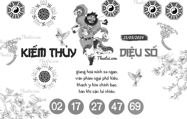 KIẾM THỦY DIỆU SỐ 06/03/2024
