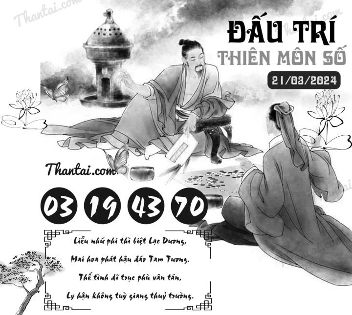 ĐẤU TRÍ THIÊN MÔN SỐ 06/03/2024