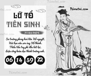 LỮ TỔ TIÊN SINH 21/03/2024