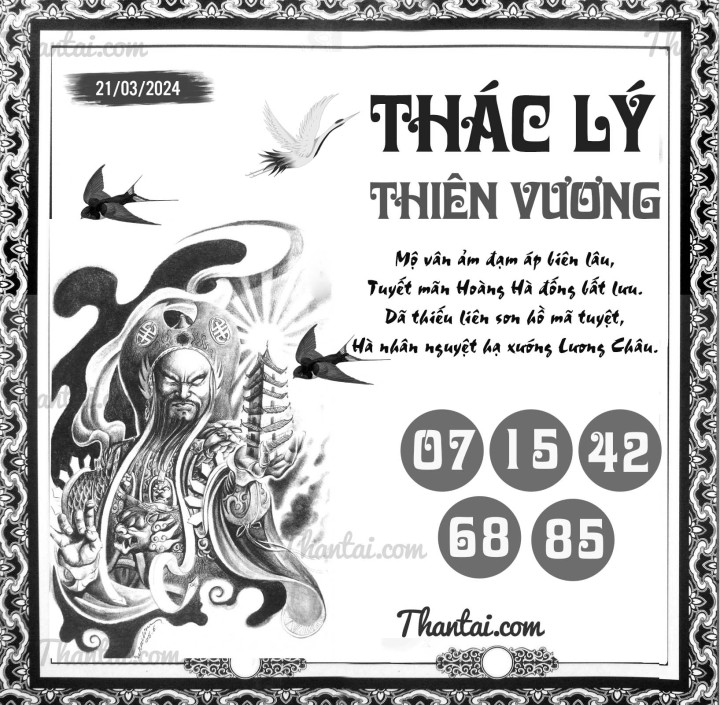 THÁC LÝ THIÊN VƯƠNG 06/03/2024
