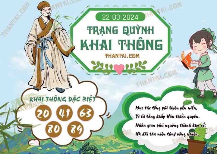 Trạng Quỳnh Khai Thông 07/03/2024