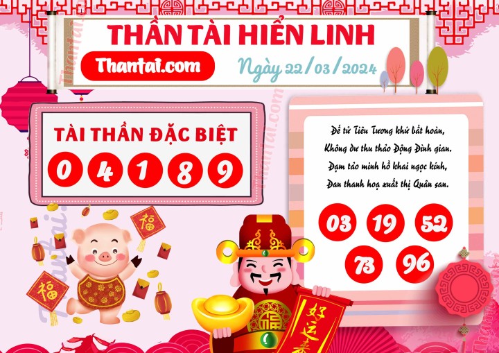 THẦN TÀI HIỂN LINH 07/03/2024