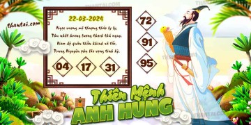 THIÊN MỆNH ANH HÙNG 22/03/2024