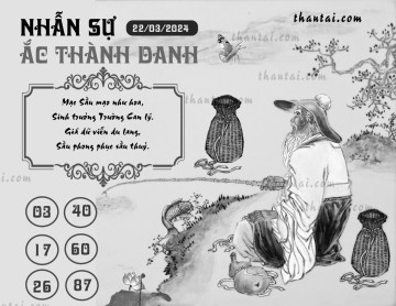 NHẪN SỰ ẮC THÀNH DANH 22/03/2024