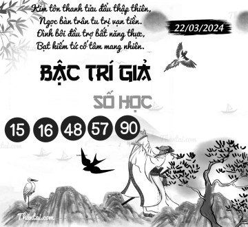 BẬC TRÍ GIẢ SỐ HỌC 22/03/2024