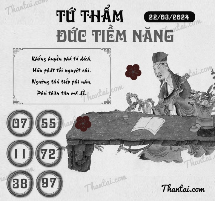 TỨ THẨM ĐỨC TIỀM NĂNG 07/03/2024