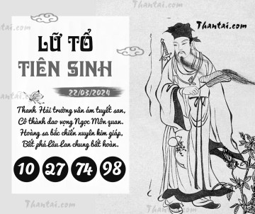 LỮ TỔ TIÊN SINH 22/03/2024