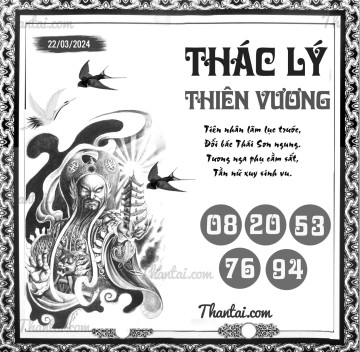 THÁC LÝ THIÊN VƯƠNG 22/03/2024