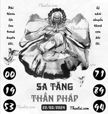 SA TĂNG THẦN PHÁP 22/03/2024