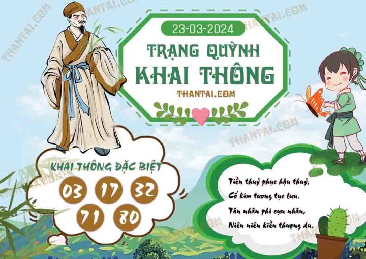 Trạng Quỳnh Khai Thông 08/03/2024