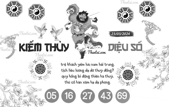 KIẾM THỦY DIỆU SỐ 08/03/2024